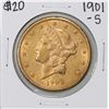 Image 1 : 1901-S $20 Liberty Head Double Eagle Coin