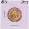 1902 $5 Liberty Head Half Eagle Gold Coin
