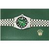 Image 5 : Rolex Men's Stainless Steel Diamond and Emerald Datejust Wristwatch