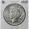 Image 1 : 1928 $1 Peace Silver Dollar Coin