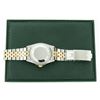 Image 5 : Rolex Men's Two Tone Black Pyramid Diamond Datejust Wristwatch