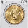 Image 1 : 1904-S $20 Liberty Head Double Eagle Coin