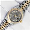Image 2 : Rolex Ladies Two Tone Grey Diamond Datejust Wristwatch
