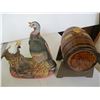 Image 2 : 2 COLLECTABLE BOTTLES, WINE BARRELL & WILD TURKEY