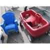 Image 2 : LITTLE TYKES WAGON W/ASST. PLASTIC CHAIRS & SWING