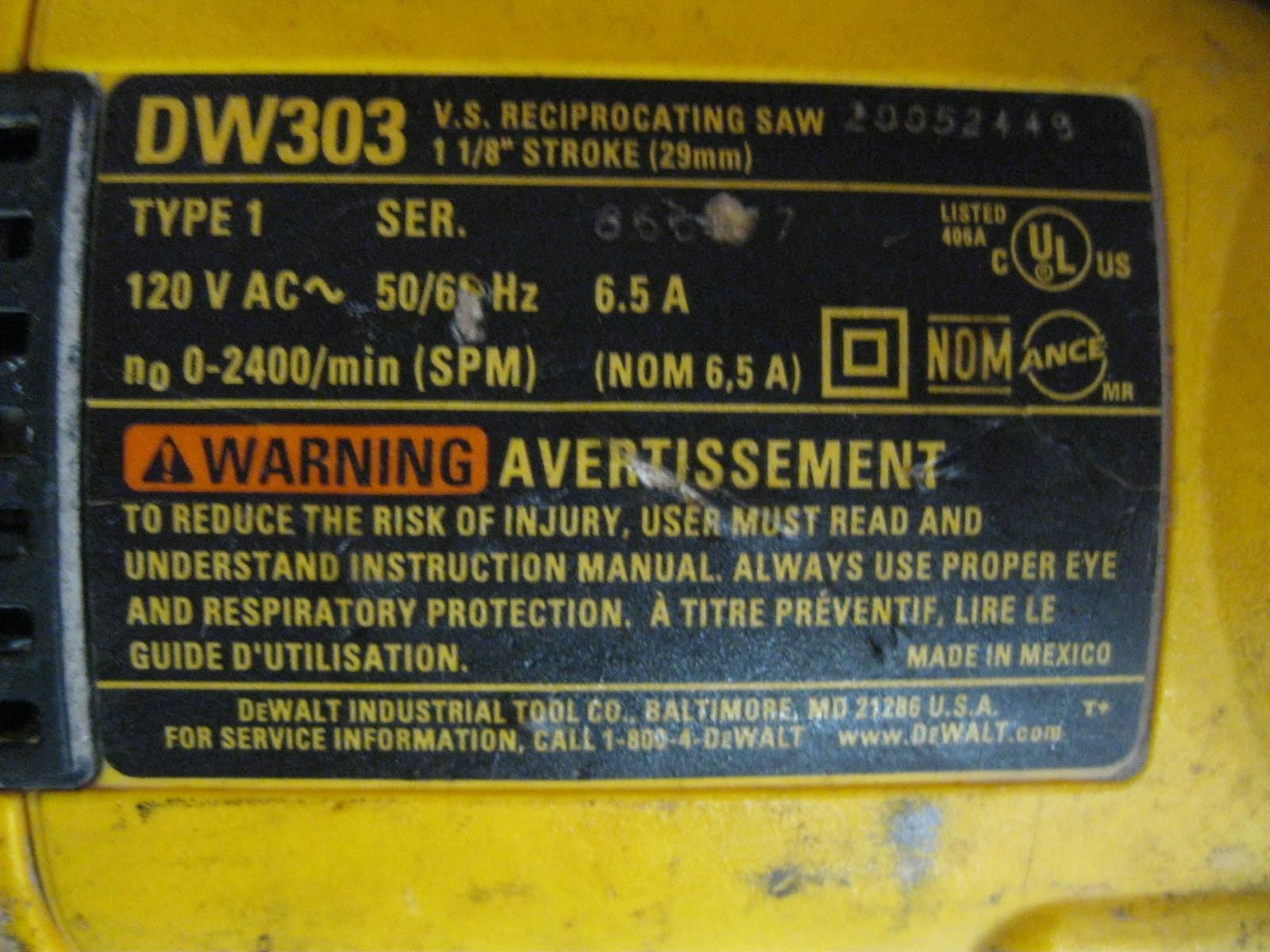 DEWALT RECIPROCATING SAW Dodds Auction dewalt-reciprocating-saw-dodds-auction