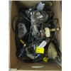 Image 1 : BOX OF MISC. ELECTRIC HAND TOOLS, DRILLS, ETC.