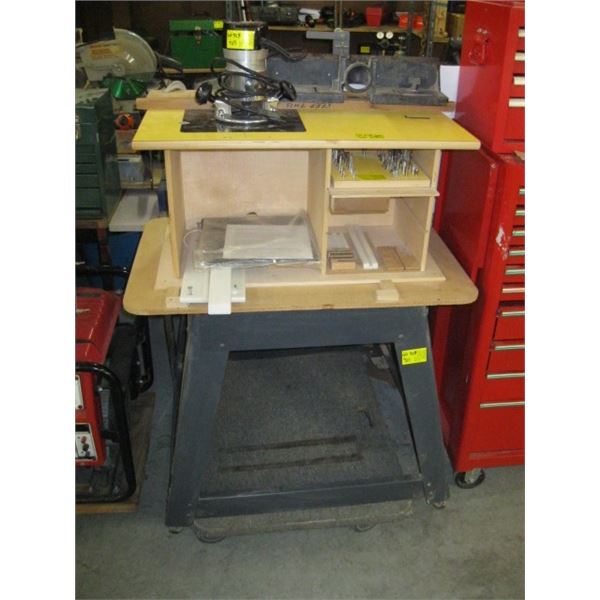 ROUTER TABLE W/STAND & CRAFTSMAN ROUTER & BITS