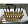 Image 2 : 8 PIECE LATHE TOOL SET W/STAND