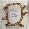 Image 1 : 14KT CHARM BRACELET W/10KT CHARMS - 9 G