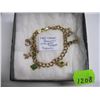 Image 2 : 14KT CHARM BRACELET W/10KT CHARMS - 9 G