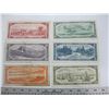 Image 2 : SET OF 1954 CANADIAN BILLS, $1, $2, $5, $10, $20 & $50