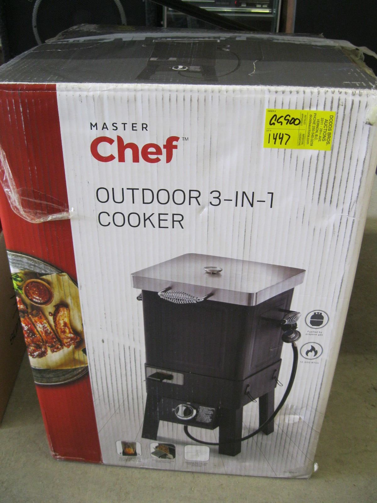 MASTERCHEF OUTDOOR 3 IN 1 PROPANE COOKER