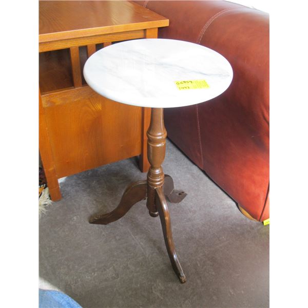 MARBLE TOP ROUND TABLE