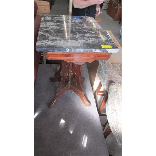 MARBLE TOP OCCASIONAL TABLE