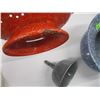Image 2 : ENAMEL SPITTOON, FUNNEL & COLLANDER