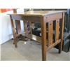 Image 2 : ANTIQUE OAK SMALL TABLE, 36"X24"X30"