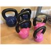 Image 2 : GROUP OF 6 KETTLEBELLS-30LB/25LB/20LB/15LB/10LB & 5LB