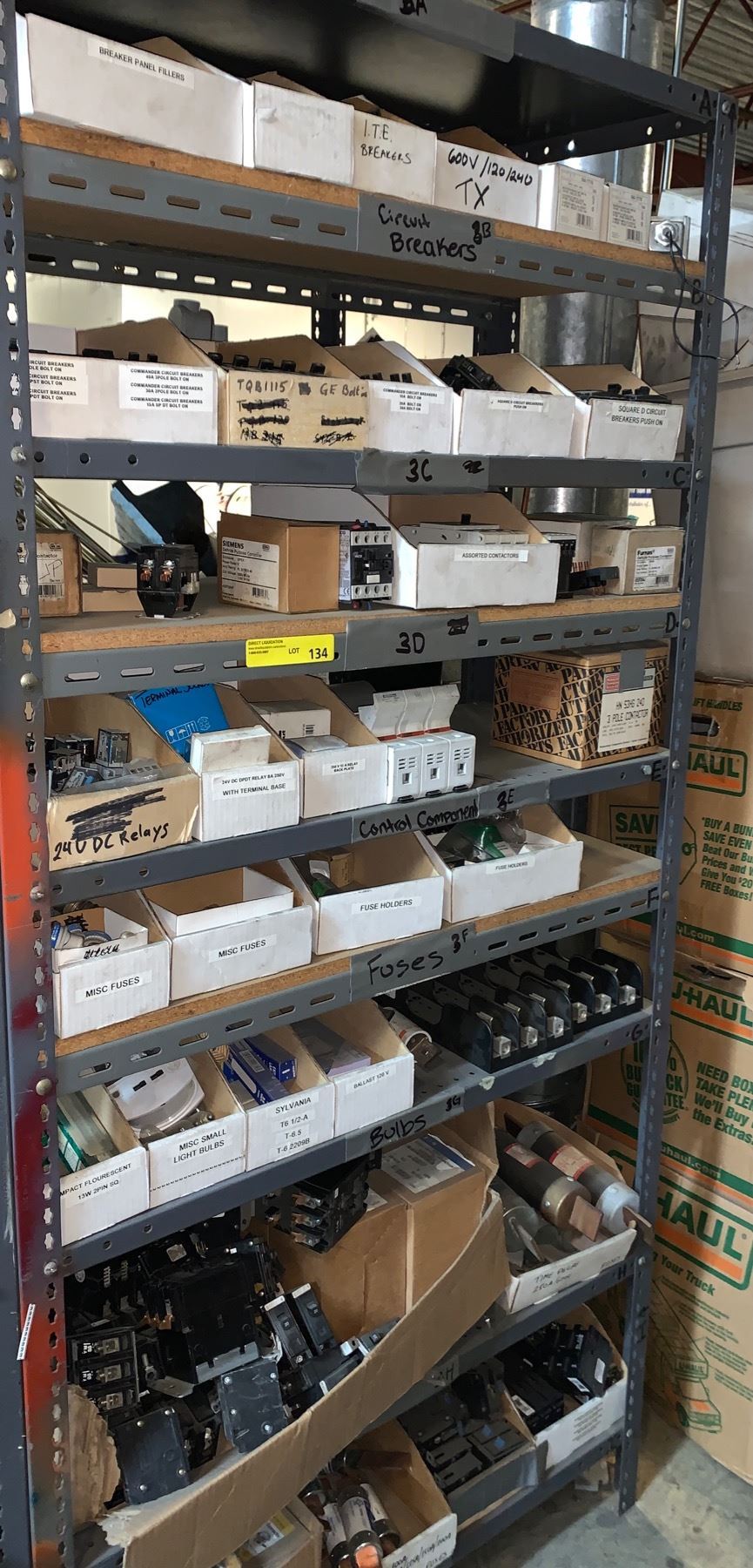 Large group of Misc. Electric parts, breakers & assorted parts ...