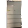 Image 1 : 4 drawer office Filing cabinet with Sliding door Top (Approx. 32in Wide x 18in in Dept x 77 1/2in Ta