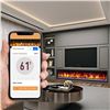 Image 2 : NEW Dynasty Cascade 74in Recessed Linear Electric Fireplace - Model: BTX-74 - Retails: $2500
