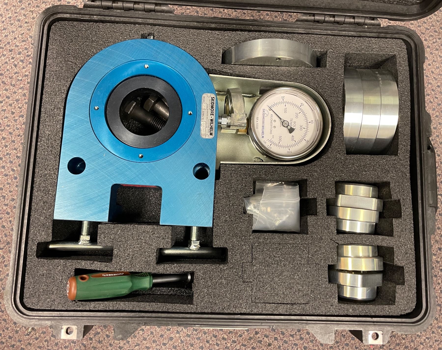 Calibrtor Skidmore Wilhelm - Bolt Tension Calibrator w/case- model: MZ - Retails ...