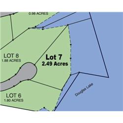 Lot 7 on Map 2.49 Acres Lake Front Property