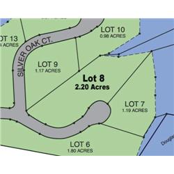 Lot 8 on Map is 2.20 Acres of Lake Front Property.
