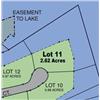 Image 1 : Lot 11 on Map is 2.62 Acres of Lake Front Property.