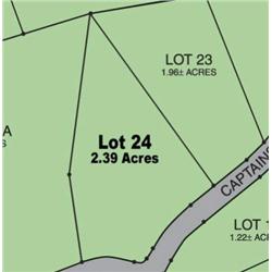 Lot 24 on Map is 2.39 Acres.