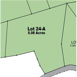 Lot 24-A on Map is 5.08 Acres.