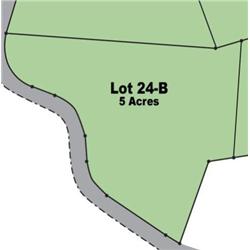 Lot 24-B on Map is 5 Acres.