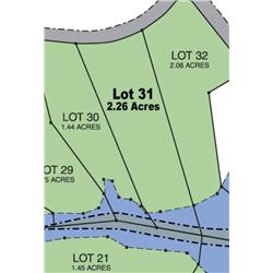 Lot 31 on Map is 2.26 Acres of Lake Front Property.