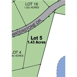 Lot 5 on Map is 1.43 Acres.