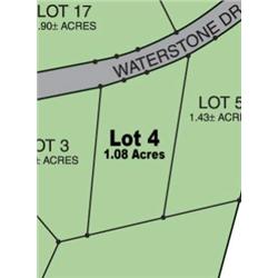 Lot 4 on Map is 1.08 Acres.