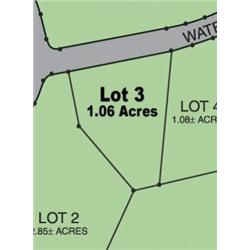 Lot 3 on Map is 1.06 Acres.