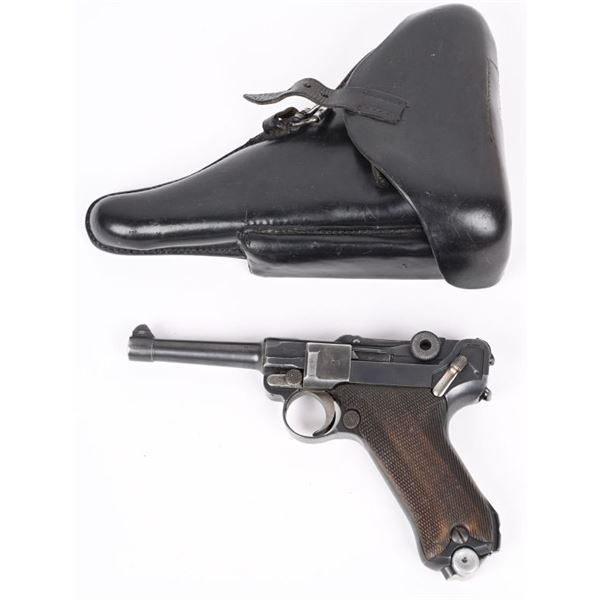 WW1 ERFURT 1918 P-08 LUGER PISTOL RIG