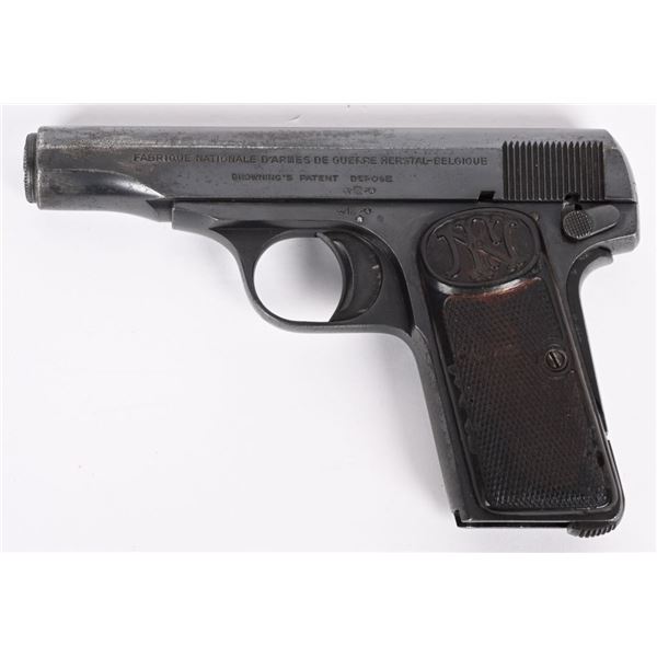 SCARCE JAPANESE MARKED FN 1910 SEMI AUTO PISTOL