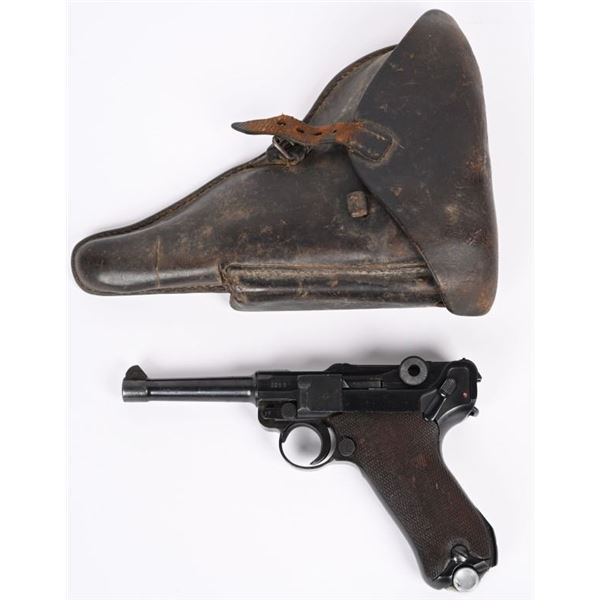 WW2 GERMAN 1937 S/42 CODE P.08 LUGER WITH HOLSTER