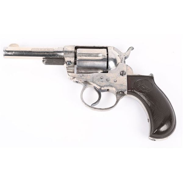 SCARCE EARLY COLT ETCHED PANEL MODEL 1877 REVOLVER