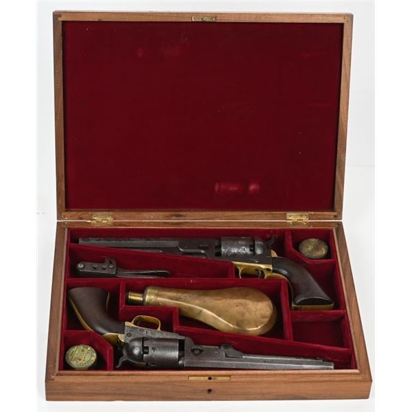 CASED PAIR OF COLT MODEL 1851 NAVY REVOLVERS