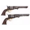 Image 3 : CASED PAIR OF COLT MODEL 1851 NAVY REVOLVERS