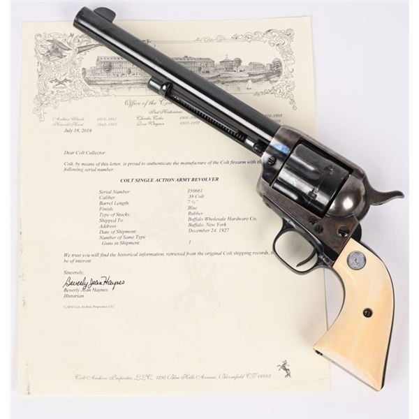 RARE .38 COLT PRE WAR SAA REVOLVER