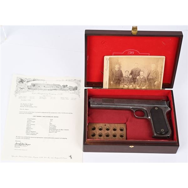 DOCUMENTED COLT MODEL 1900 SIGHT SAFETY .38 AUTO