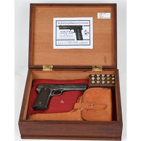 DOCUMENTED COLT 1905 45 WITH SHOULDER STOCK