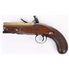 Image 4 : CASED ENGLISH BRASS BARRELED FLINT PISTOL