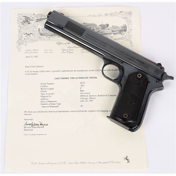 COLT MODEL 1900 SEMI AUTO PISTOL