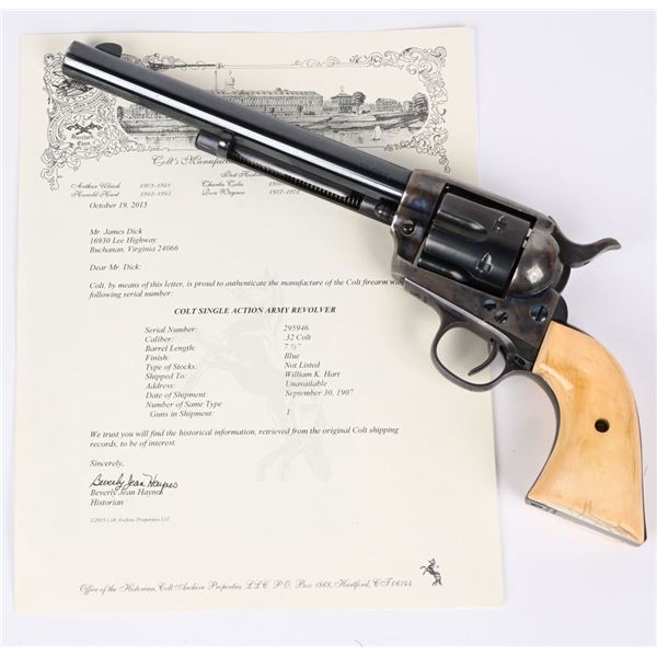 RARE HIGH CONDITION .32 COLT SAA REVOLVER IVORY