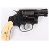 Image 2 : ENGRAVED GOLD INLAY SMITH & WESSON 36-7 REVOLVER