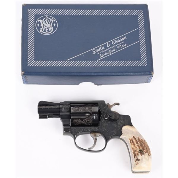BOXED ENGRAVED SMITH & WESSON MODEL 36 REVOLVER